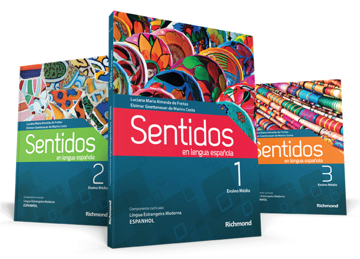 Imagem ilustrativa com a montagem dos trÃªs livros da coleÃ§Ã£o Sentido