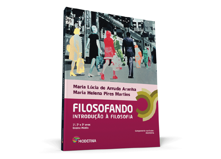 Imagem ilustrativa com a montagem do livro Filosofando - Introdução 