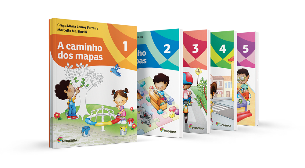 Imagem das capas dos livros das obras complementares A Caminho Dos Mapas