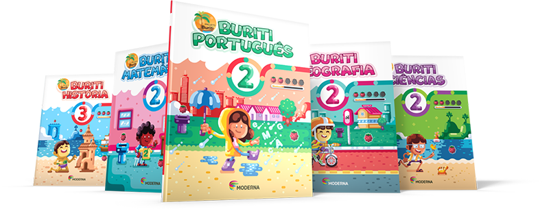 Imagem de todos os livros que são parte do Projeto Buriti